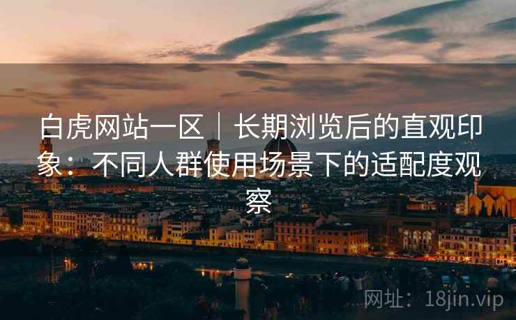 白虎网站一区｜长期浏览后的直观印象：不同人群使用场景下的适配度观察